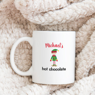 Weihnachts-Cartoon personalisiert Kinder Feiertag Kaffeetasse