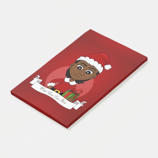 Weihnachts-Cartoon Post-it Klebezettel (angewinkelt)