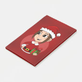 Weihnachts-Cartoon Post-it Klebezettel (angewinkelt)