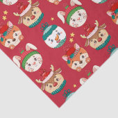 Weihnachts-Cartoon Seidenpapier (Ausschnitt)