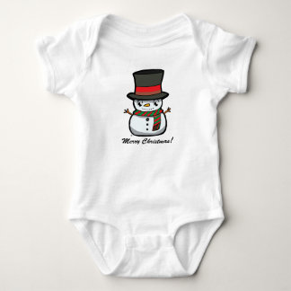 Weihnachts-Cartoon Snowman Baby Strampler