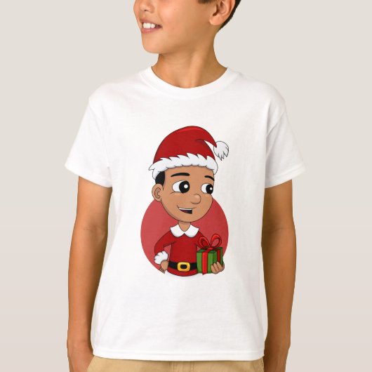 Weihnachts-Cartoon-T - Shirt (Vorderseite)