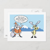 Weihnachts-Cartoon Weihnachten und der markante Re (Vorne/Hinten)