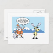 Weihnachts-Cartoon Weihnachten und der markante Re (Vorne/Hinten)