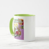 Weihnachts Casino Grün Combo Tasse (Vorderseite Links)