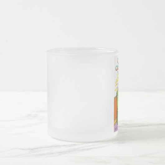 Weihnachts Casino Stil links Hand mattierte Tasse (Mittel)