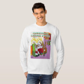 Weihnachts Casino Style Langärmeliges Shirt (Vorne ganz)