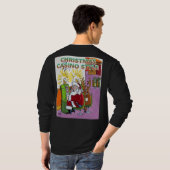 Weihnachts Casino Style Langes schwarzes Shirt zur (Schwarz voll)