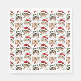 Weihnachts-Cat Party Napkins Serviette