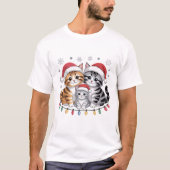 Weihnachts-Cat-T - Shirt (Vorderseite)