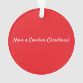 Weihnachts-Cavalier Ornament (Rückseite)
