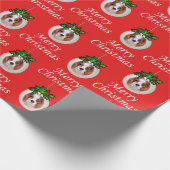 Weihnachts-Cavalier Spaniel Ornaments Geschenkpapi Geschenkpapier (Ecke)