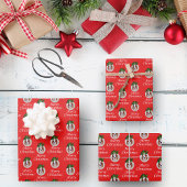 Weihnachts-Cavalier Spaniel Ornaments Geschenkpapi Geschenkpapier Set