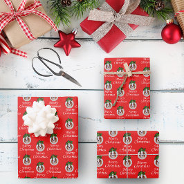 Weihnachts-Cavalier Spaniel Ornaments Geschenkpapi Geschenkpapier Set