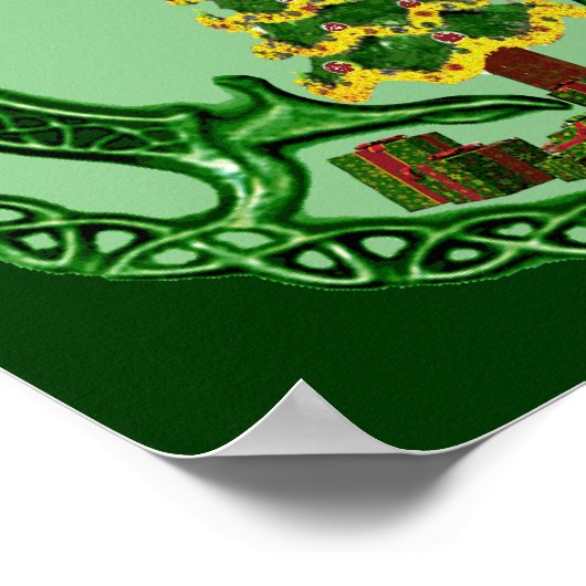 Weihnachts-Chaddagh Poster (Ecke)