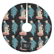 Weihnachts-Chalk Doodles Dog Liebhaber Familie Ers