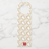 Weihnachts-Champagner-Bar Flaschenanhänger (Rückseite)