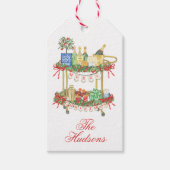 Weihnachts-Champagner-Bar Geschenkanhänger (Vorderseite)