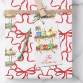 Weihnachts-Champagner-Bar Geschenkanhänger