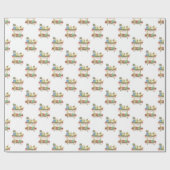 Weihnachts-Champagner-Bar Geschenkpapier (Flach)