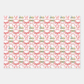 Weihnachts-Champagner-Bar Geschenkpapier Set (Vorderseite 2)