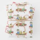 Weihnachts-Champagner-Bar Geschenkpapier Set (Beispiel)