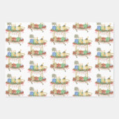 Weihnachts-Champagner-Bar Geschenkpapier Set (Vorderseite)