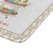 Weihnachts-Champagner-Bar Schneidebrett (Ecke)