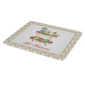 Weihnachts-Champagner-Bar Schneidebrett (Ecke)