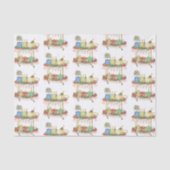 Weihnachts-Champagner-Bar Seidenpapier (Vorderseite)