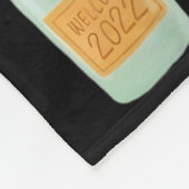 Weihnachts Champagner Cool Gl Kokette Flasche  Fleecedecke (Ecke)