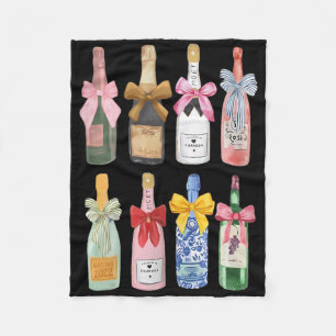 Weihnachts Champagner Cool Gl Kokette Flasche Fleecedecke