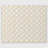 Weihnachts-Champagnerovale Geschenkpapier (Flach)