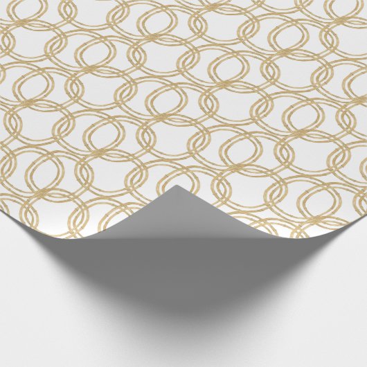 Weihnachts-Champagnerovale Geschenkpapier (Ecke)