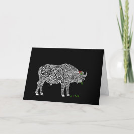 Weihnachts-Chaos: Buffalo Dankeskarte