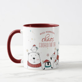 Weihnachts-Chaos-Koordinator Personalisierter Kaff Tasse