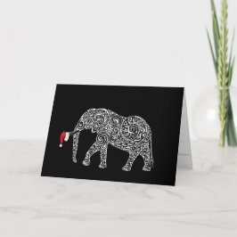 Weihnachts-Chaos-Sammlung: Elefant Dankeskarte