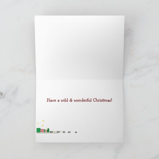 Weihnachts-Chaos-Sammlung: Lion Dankeskarte (Innenseite)