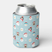 Weihnachts-Charakterköpfe: Feierliche Wrap Dosenkühler (Kanne Vorderseite)