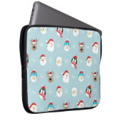 Weihnachts-Charakterköpfe: Feierliche Wrap Laptopschutzhülle (Vorne Rechts)
