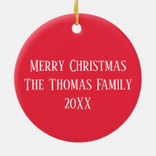 Weihnachts-Charm Muster 01 - Personalisiert Keramik Ornament