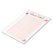 Weihnachts-Checkliste Zwei-Spalten-festes Notepad Notizblock (angewinkelt)
