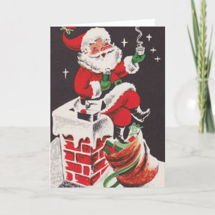 Weihnachts-Cheer - Der Weihnachtsmann hat einen he Feiertagskarte