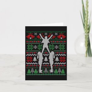 Weihnachts-Cheerleader-Geschenk Karte