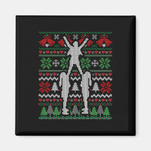 Weihnachts-Cheerleader-Geschenk Magnet