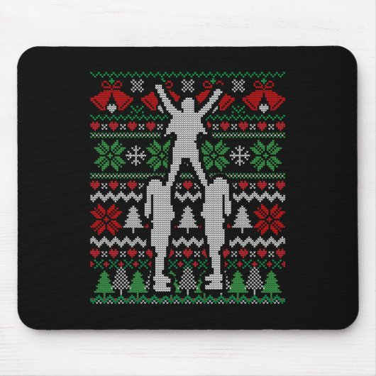 Weihnachts-Cheerleader-Geschenk Mousepad (Vorne)