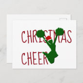 Weihnachts Cheerleader Holiday Spirit Feiertagspostkarte (Vorne/Hinten)