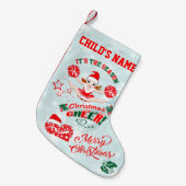 Weihnachts-Cheerleader Kleiner Weihnachtsstrumpf (Vorderansicht (hängend))