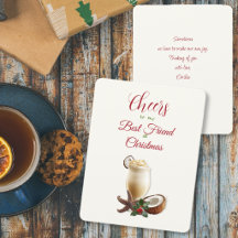 Weihnachts-Cheers-Bester-Freund-Kokosnuss-Cocktail