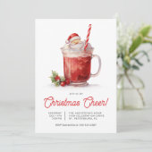 Weihnachts-Chef Feierliche Weihnachtsfeier Einladung (Stehend Vorderseite)